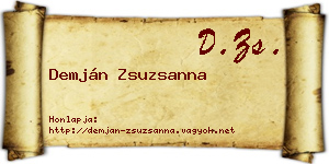 Demján Zsuzsanna névjegykártya